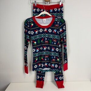 Hanna Andersson Christmas Gnomes Organic Cotton Pajama Set XS